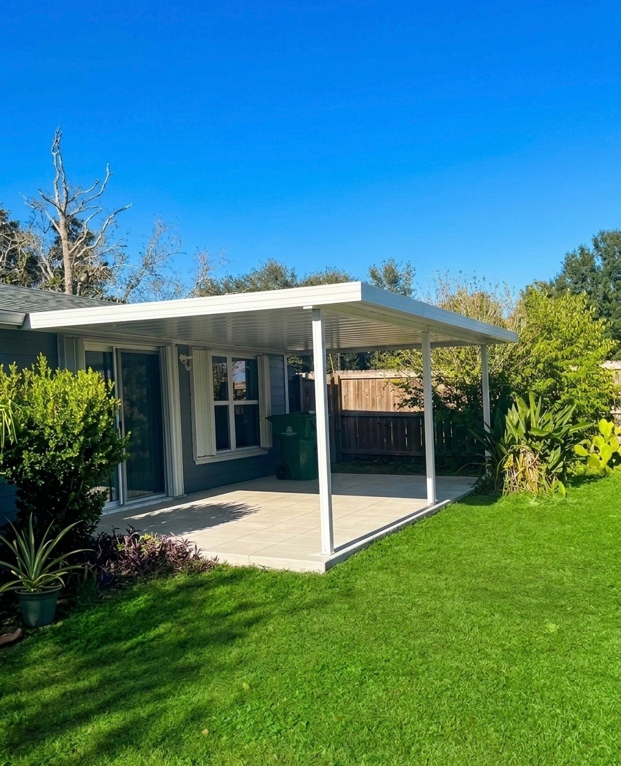 Aluminum Awnings project by Alliance Roofing