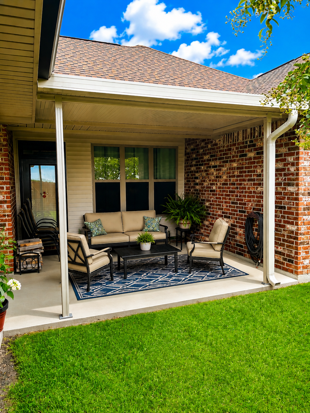 Aluminum Awnings project by Alliance Roofing